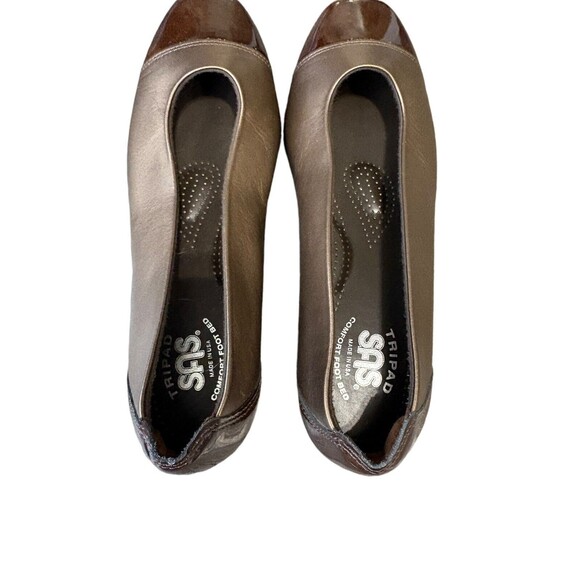 SAS Coco Slip On‎ Loafers Tripad Comfort Brown Size 7.5 Cap Toe - Picture 6 of 8